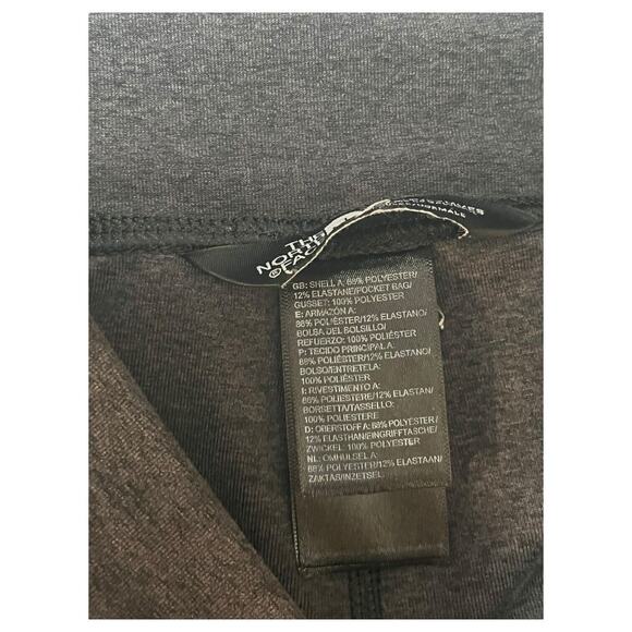 The North Face Leggings Womens S Ankle Pants Logo Stretch Pull On Yoga Gray - Picture 5 of 11